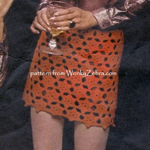 Vintage Crochet Star SKIRT Pattern PDF 742 from WonkyZebra image 3