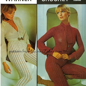 vintage Crochet Gaucho Pantalon Pantalon Costume Pattern PDF 616 de WonkyZebra