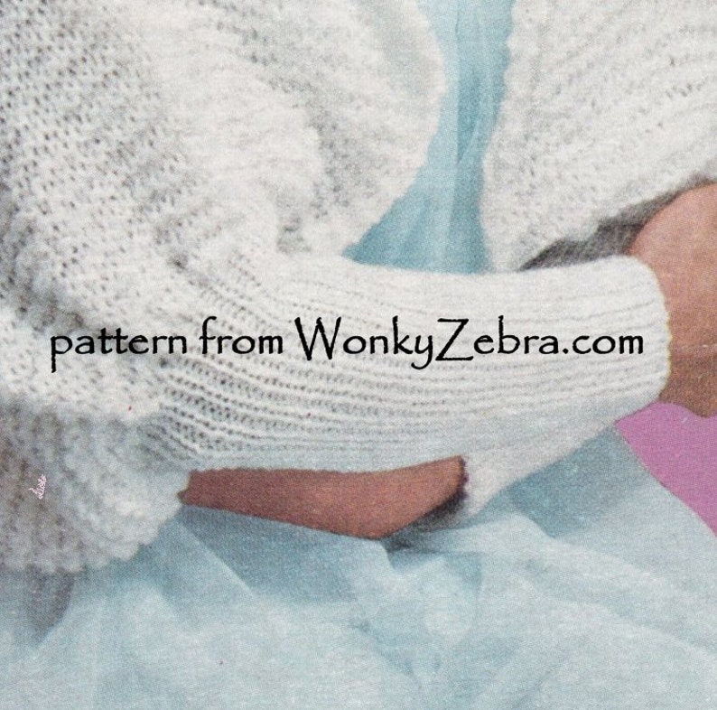 Knitted Bed Jacket knit Shrug Vintage Knitting Pattern PDF 961 | Etsy