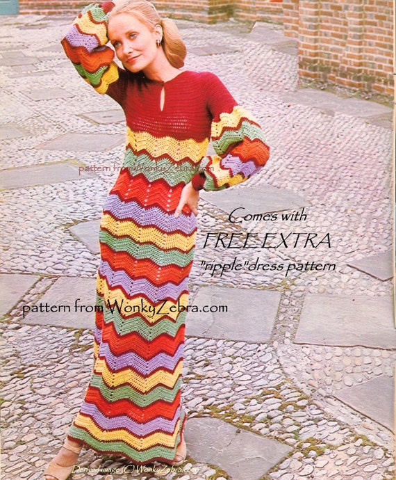 Crochet Dress Pattern Vintage PDF 095 ...