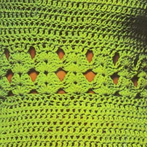 Vintage Crochet Green Goddess Dress Pattern PDF 409 from WonkyZebra image 5