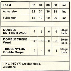 Vintage Crochet Pattern 222 PDF Bodice from WonkyZebra image 5