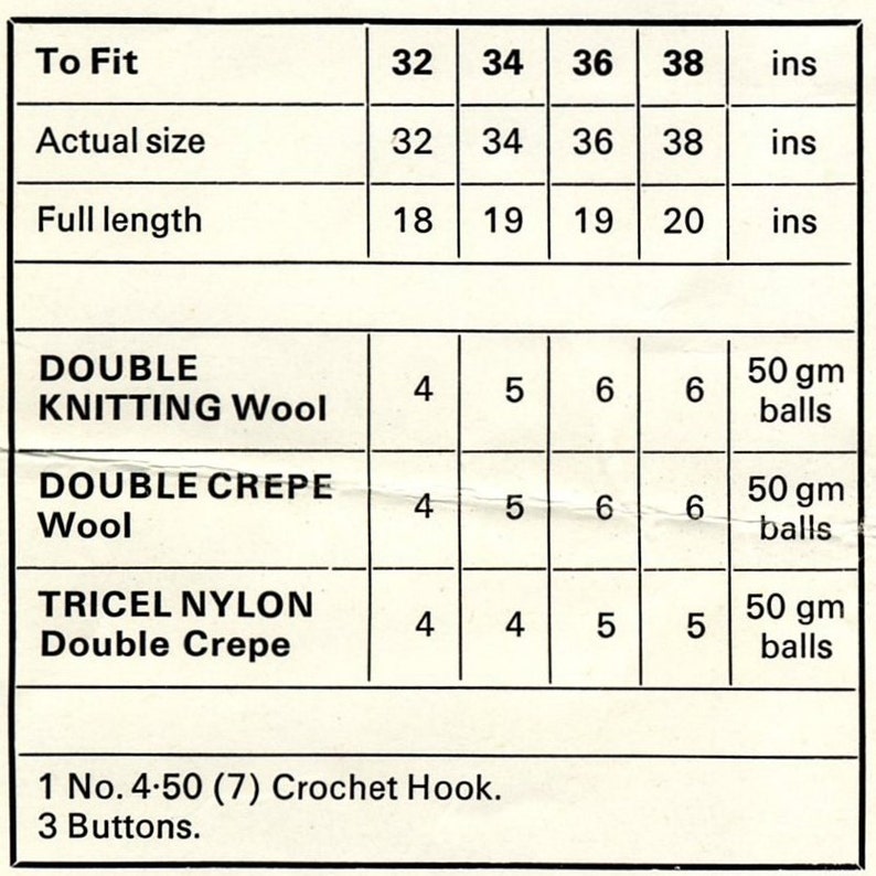 Vintage Crochet Pattern 222 PDF Bodice from WonkyZebra image 5