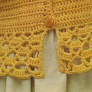 Vintage Crochet Pattern 222 PDF Bodice from WonkyZebra image 3