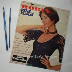 Vintage Crochet Pattern PDF 131 Evening Top EMAILED from WonkyZebra image 2