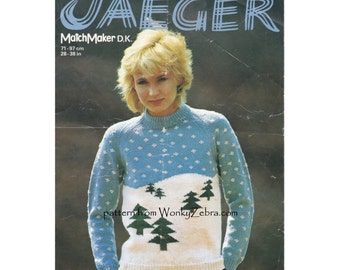 Vintage Novelty Christmas Jumper Ski 