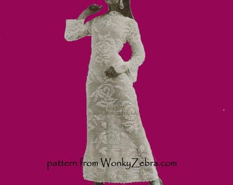 white christmas dresses Novalee Flower Crochet Maxi Dress main image 0