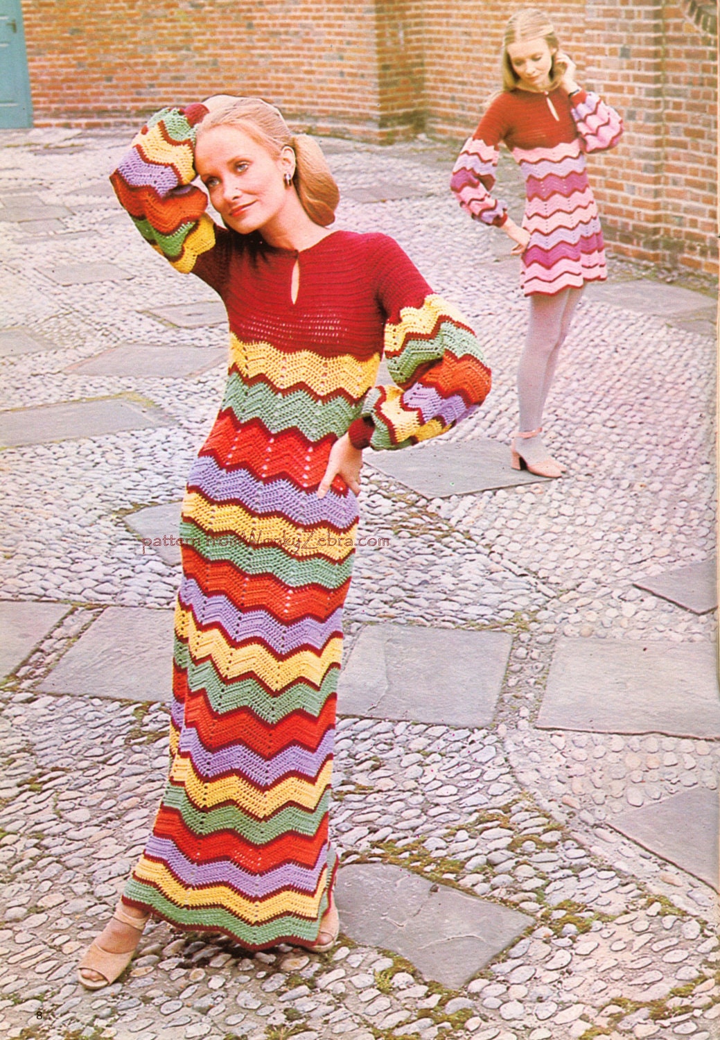 Vintage Zigzag Dress - Etsy Canada Vintage Zigzag Dress - Etsy Canada