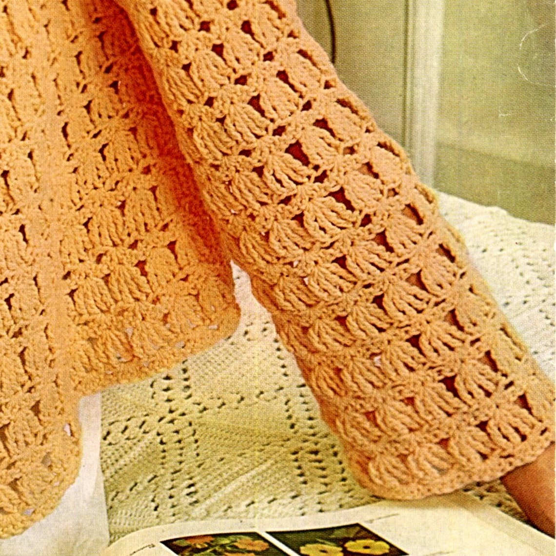 A Vintage Crochet Bedjacket JACKET Bed Jacket Pattern PDF 650 Etsy