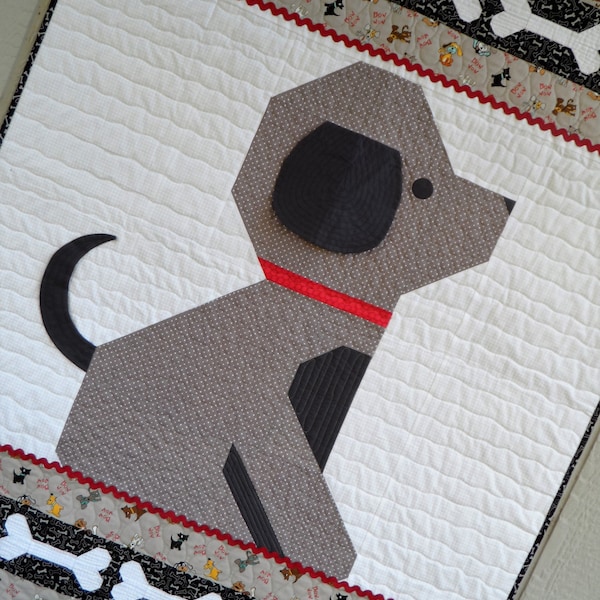 Give a Dog a Bone Puppy Baby Quilt Pattern