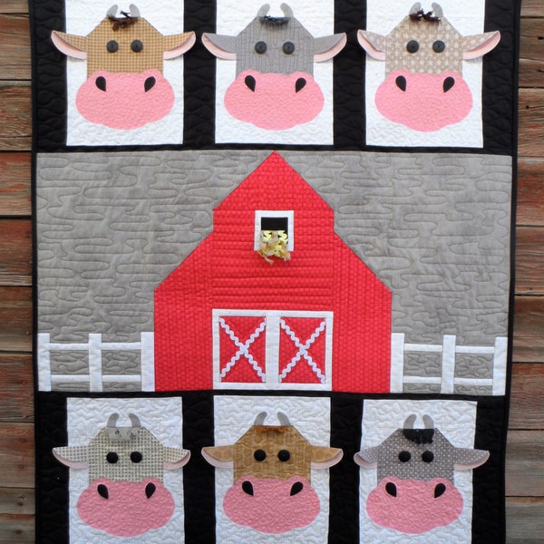 Cow Quilt Block Pattern - Etsy
