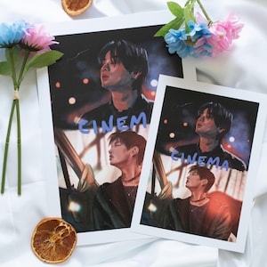 Stray Kids “Cinema” Kunstdruck, Lee Weiß, Seungmin, Poster, A5/A4, Geschenk, Kpop, STAY