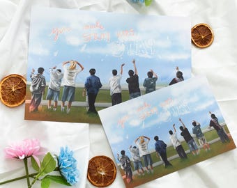 Stray Kids “You Make Stray Kids Stay” Art Print/Poster, Fanart, K-Pop,  STAY