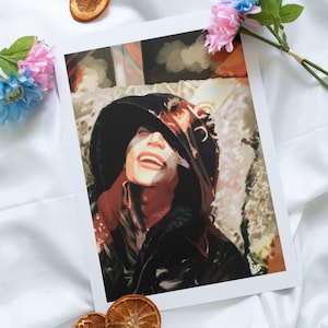 Hyunjin Stray Kids ESCAPE LAUGH Stampa artistica/Poster, Fanart, Opaco A5 A4, K-Pop, Regalo, STAY