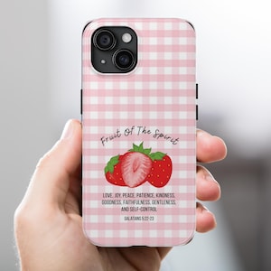 Christian Phone Case, Fruit Of The Spirit, Teen Adult Baptism Gift, Godmother Proposal Gift, Jesus Phone, iPhone 16 15 14 13 Case, Samsung