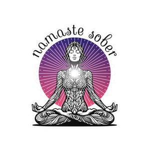 Mindful Sober Vinyl Decal, Inspirational Sticker for Meditation, Namaste Decor, Spiritual Wall Art, Sober Living Reminder, Alcohol-free Yoga