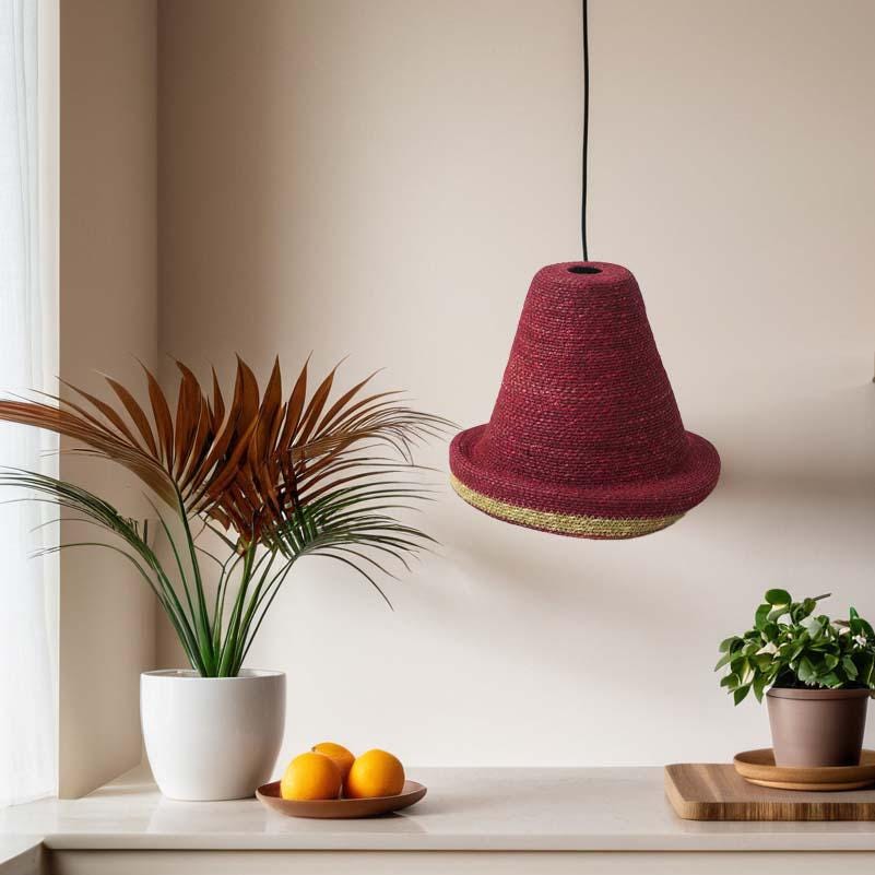 Hat-shape lampshade, Straw lamps,hand-woven chandelier, retro themed lampshade, rattan lampshade, chandelier lighting art,Elegant lampshade