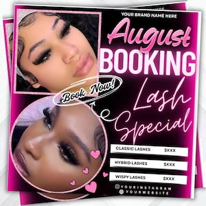 Dépliant de promotion de la rentrée des classes, Dépliant des prix des tresses, Dépliant de promotion des tresses, Dépliant de l&#39;école Back 2, Cils, Dépliant sur les cheveux, Modèle de Flyer spécial tresses