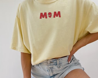 Embroidered Spider Mom Shirt, Spider Hero Tee, Spider Mom T-Shirt, Spiderman Mother's Day Shirt, Mom Shirt, Birthday Gift Mom, New Mom Gift