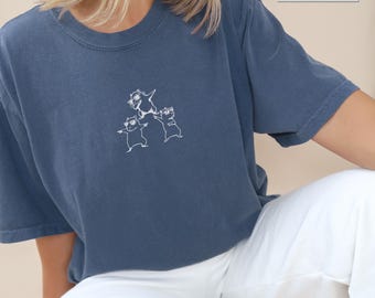 Embroidered Cute Capibara Lover Sweatshirt, Capibara Nature Sweatshirt, Capibara Love Sweatshirt, Dancing Capibara Sweatshirt