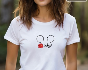 Embroidered Mickey Mouse Shirt, Mickey Shirt, Disney Vacation Shirt, Disneyland Mickey Shirt, Magic Kingdom Shirt, Classic Mickey Tee