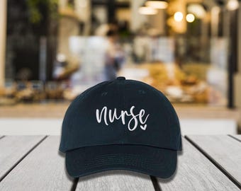 Embroidered Nurse Baseball Hat, Medical Worker Hat, Nurse Appreciation Hat, Trendy Medical Worker Cap, Cool Nurse Club Cap, Nurse Cap