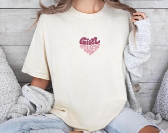 Embroidered Girl Power Shirt, Feminist Shirt, Equal Rights, Inspirational Shirt, Women Power, Women Power Shirt, Rights Shirt for Women