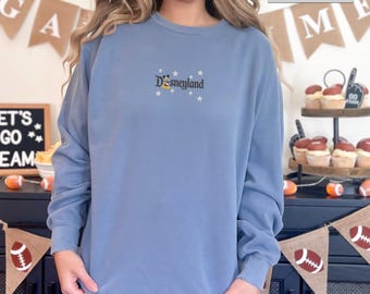 Embroidered Disneyland California Sweatshirt, Disneyland Est. 1955 Sweatshirt, Disneyworld Sweatshirt, Mickey And Friends Sweatshirt