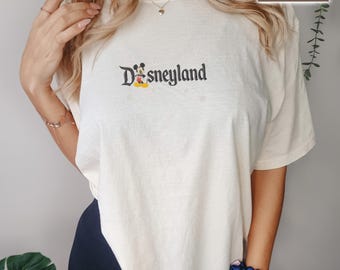 Embroidered Disneyland California T Shirt, Disneyland Est. 1955 Shirt, Disneyworld Shirt, Mickey And Friends Shirt, Disney Family Shirt