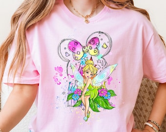 Disneyland Tinkerbell Shirt: Magical Castle, Minnie Bow, Kids & Baby