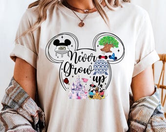 Disney Never Grow Up Shirt, Disneyland Fun Adult Shirt, Disney world Couple Shirt, Disney Group Shirt, Summer Disney Shirt, Disneyland Trip