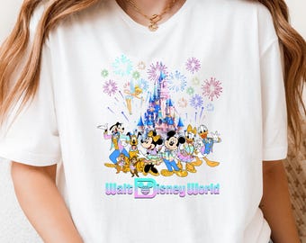 Disneyland Castle Shirt: Mickey and Friends Family Vacation Tee, Kids Disney Tee, Fireworks