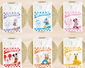 Vintage Mickey and Friends Shirt, Matching Disney Shirt, Kids Mickey Shirt, Baby Minnie Tee, Family Disneyland Shirt, Disney Goofy Shirt