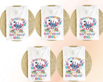 Stitch It's My Birthday Shirt, Stitch Birthday Girl Shirt, Family Matching Birthday Shirt, Mommy Birthday Shirt, Kids Disney Birthday Shirt