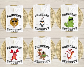 Disney Princess Sidekicks Shirt, Disney Dad Shirt, Princess Bodyguard Shirt, Fun Disney Characters Shirt, Disney Family Trip, Disney Men Tee
