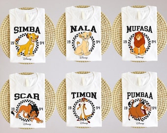 Lion King Matching Shirt, Disney Simba Shirt, Timon Pumbaa Simba Nala Mufasa Zazu Scar Shirt, Animal Kingdom Disney Shirt, Kids Simba Shirt