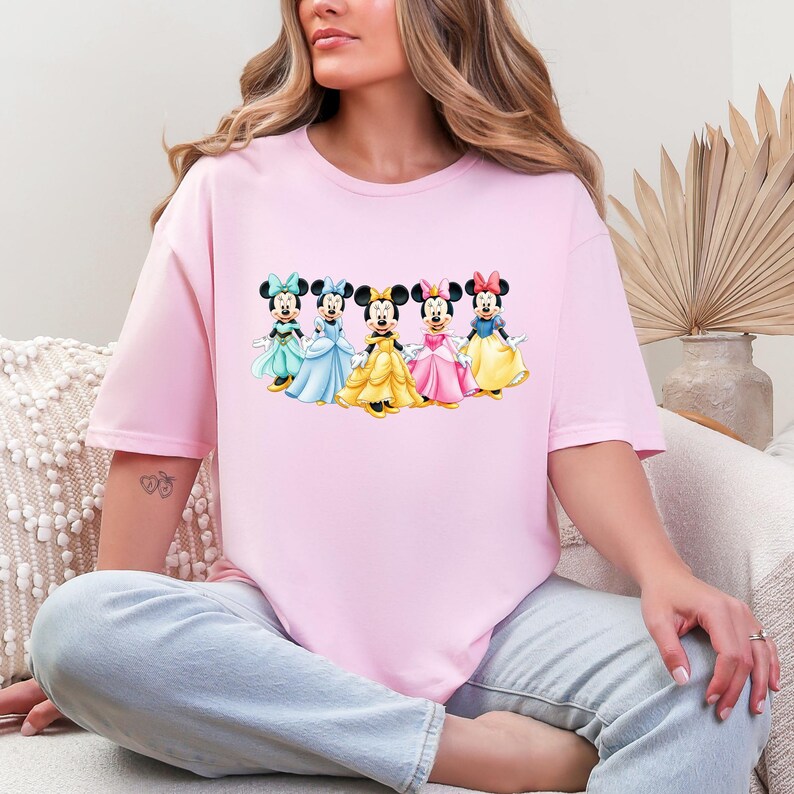 Disney Shirt, Minnie Mouse Princess Shirt, Disneyland Princess, Kids Minnie Tee, Minnie Ears, Disney Trip, Sister Shirt, Disney Magic, Girls image 3