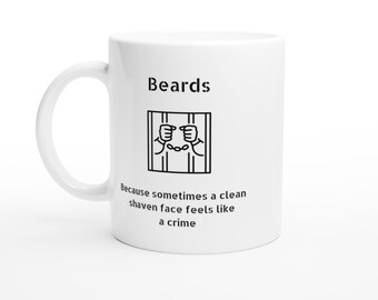 Biały 11-uncjowy ceramiczny kubek