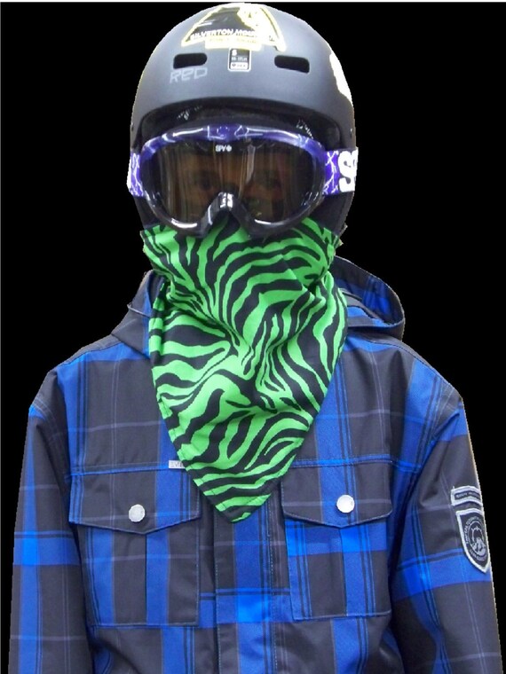 Items similar to Fleece lined snowboard/skii bandana on Etsy