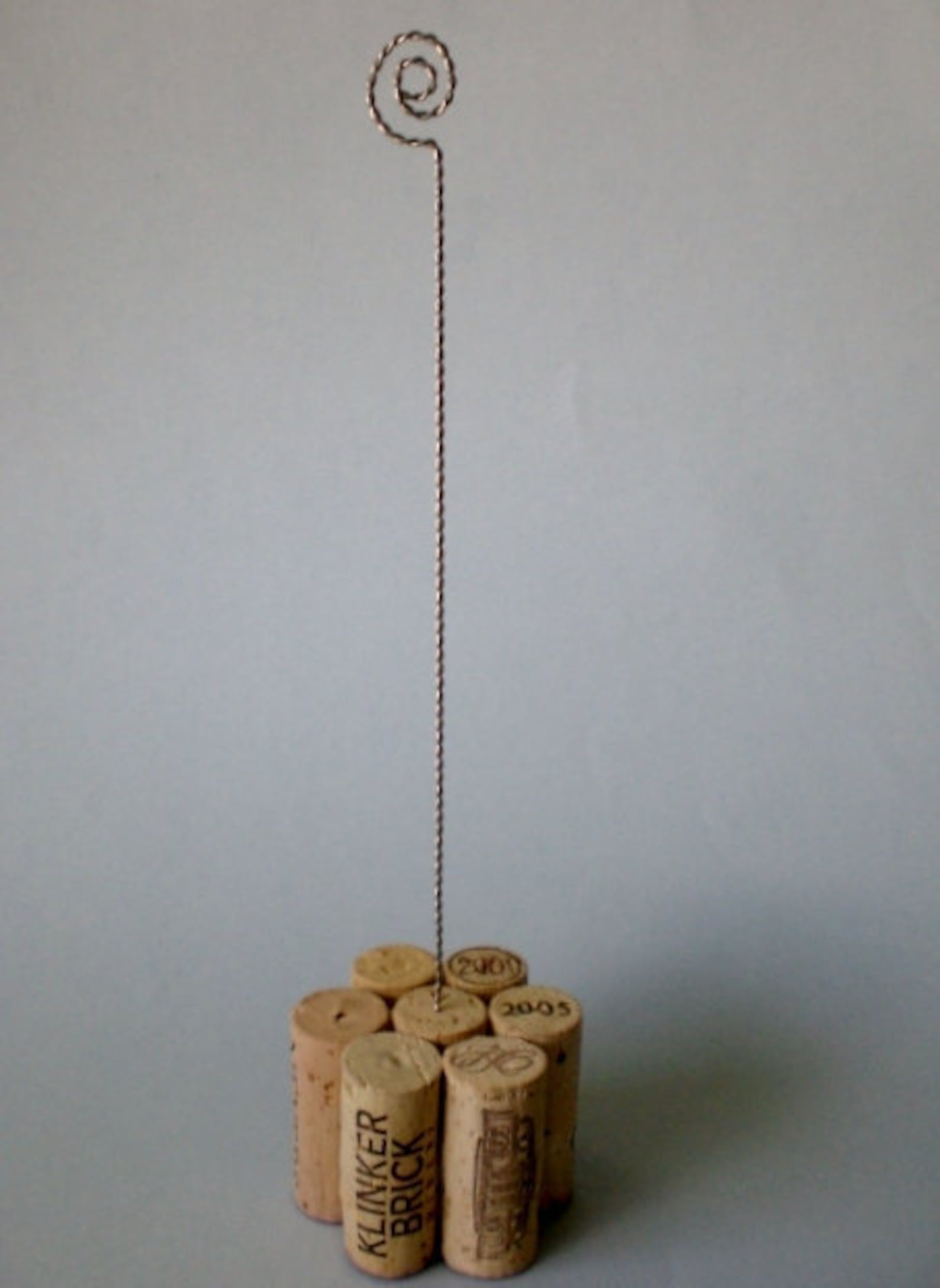 Tall Wine Cork Table Number Holder Photo Holder or Menu Card Etsy