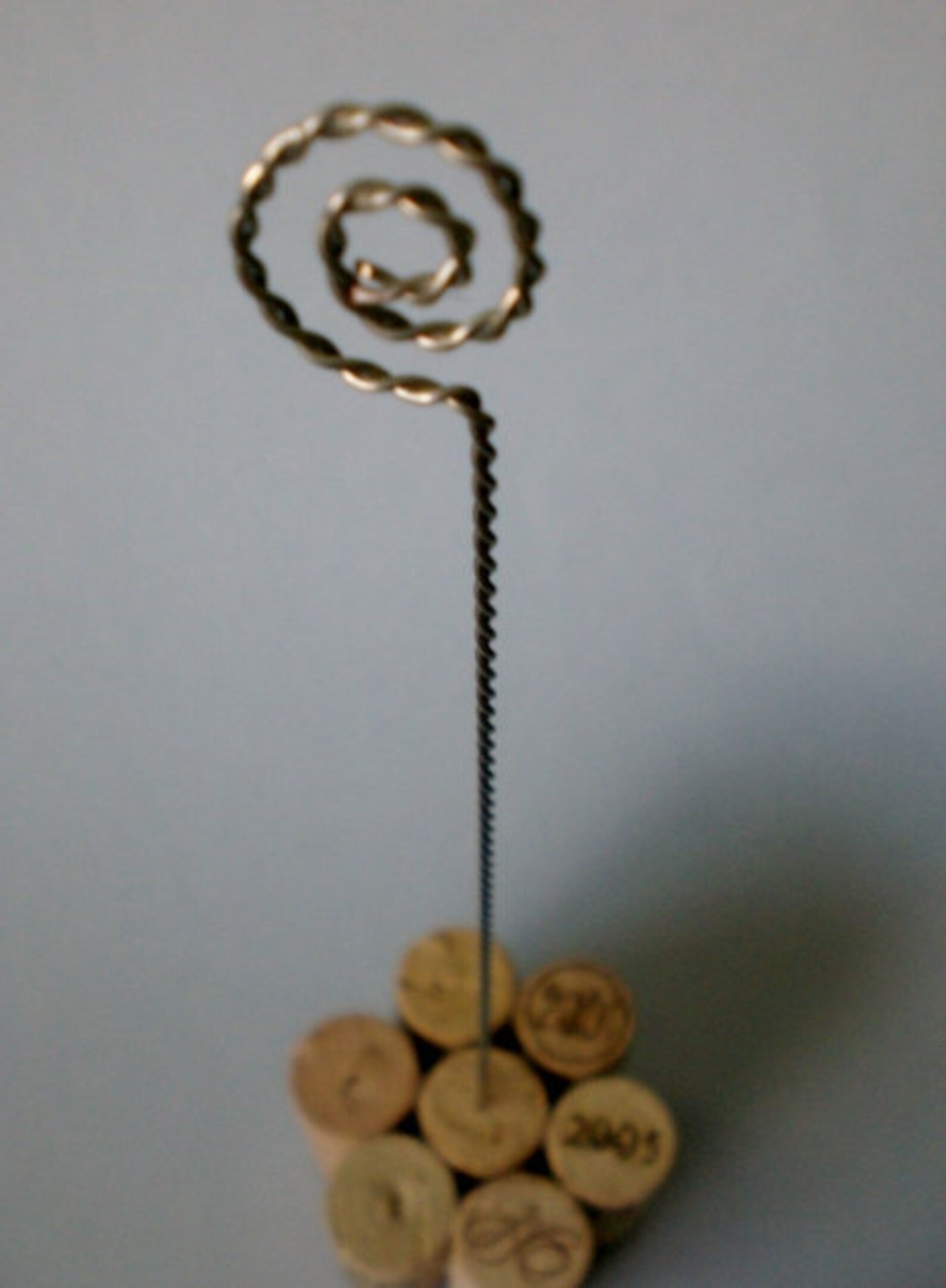 Tall Wine Cork Table Number Holder Photo Holder or Menu Card Etsy