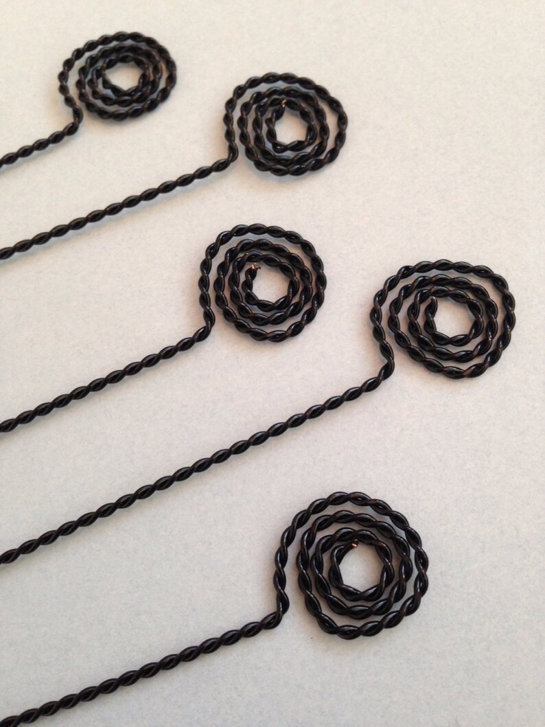 Wire Pick Table Number Holder or Photo Holder in Black Set Etsy