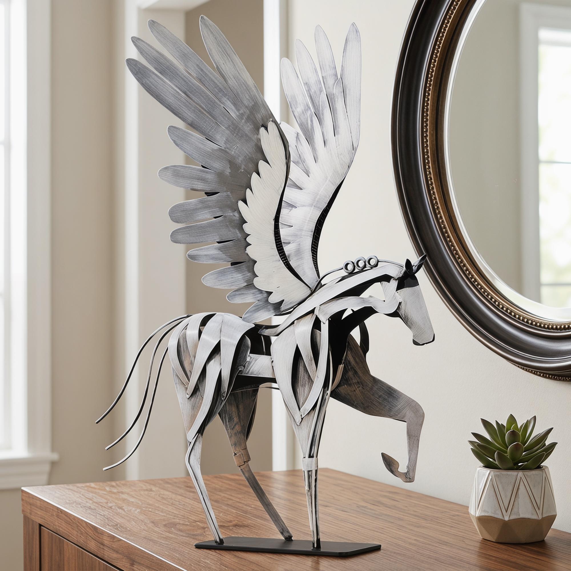 White Horse Statue - Etsy