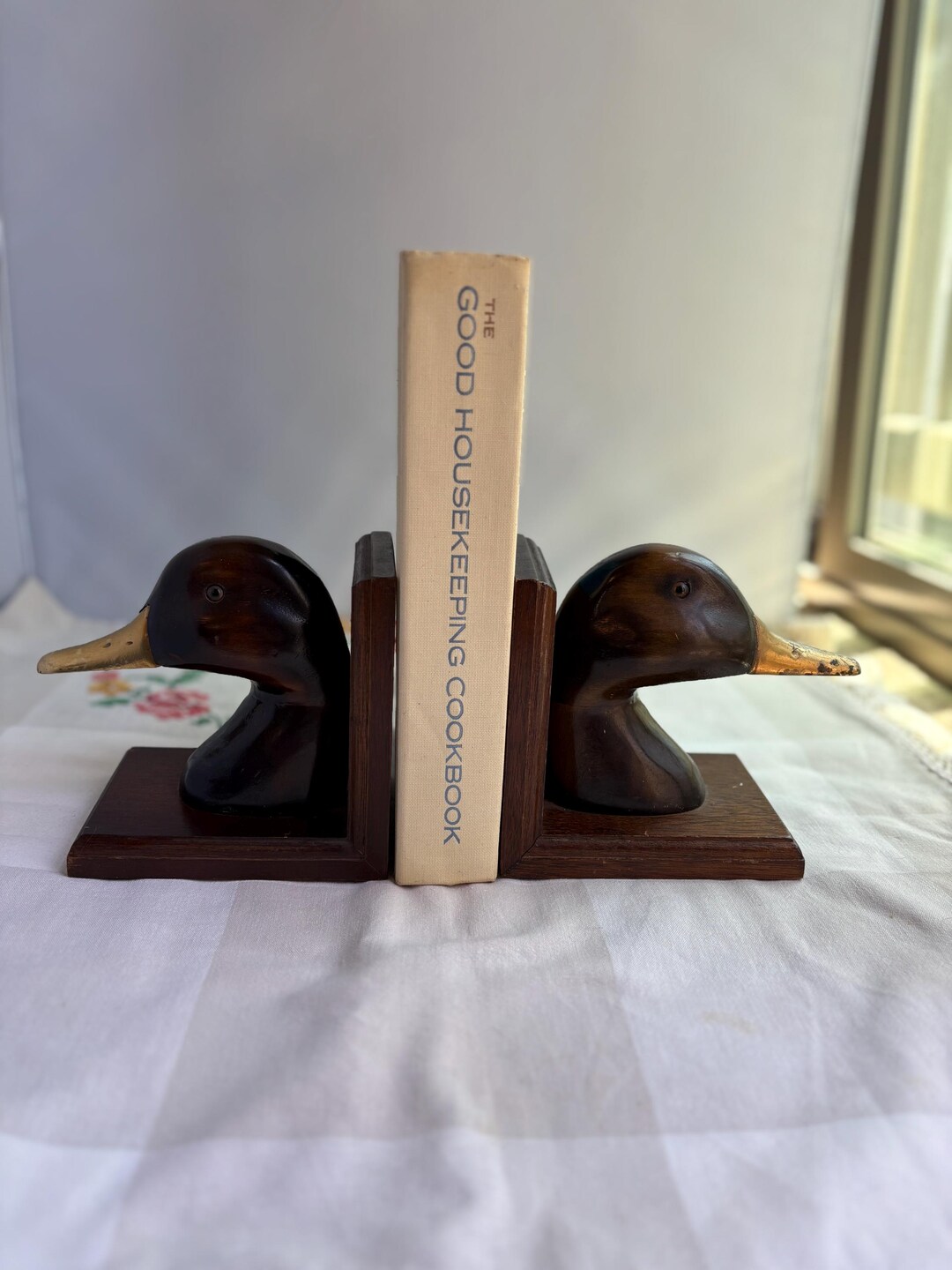 Vintage Duck Bookends