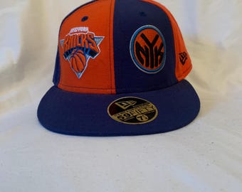 Vintage New York Knicks Fitted Cap 7 1/8 | Rare New Era 59FIFTY Hat | Early 2000s NBA Collectible