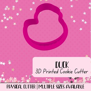 3D Printed Duck Cookie Cutter | Sharp Edge | Comfortable Grip | Multiple Sizes