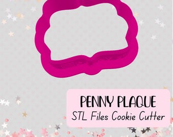 Penny Plaque Cookie Cutter STL Files | Four Size Set | 3D Print File (Digital Download)