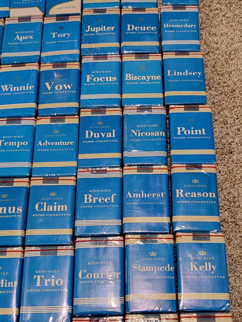 RJ Reynolds Trademark Holding Packs Cigarettes Full Vintage 60s 70s Etsy