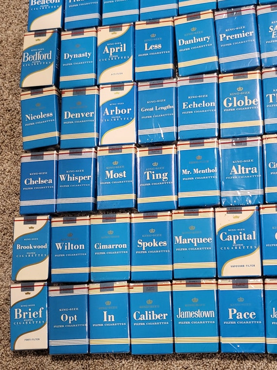 old cigarettes names RJ Reynolds Trademark Holding Packs Cigarettes Full Vintage 60s 70s