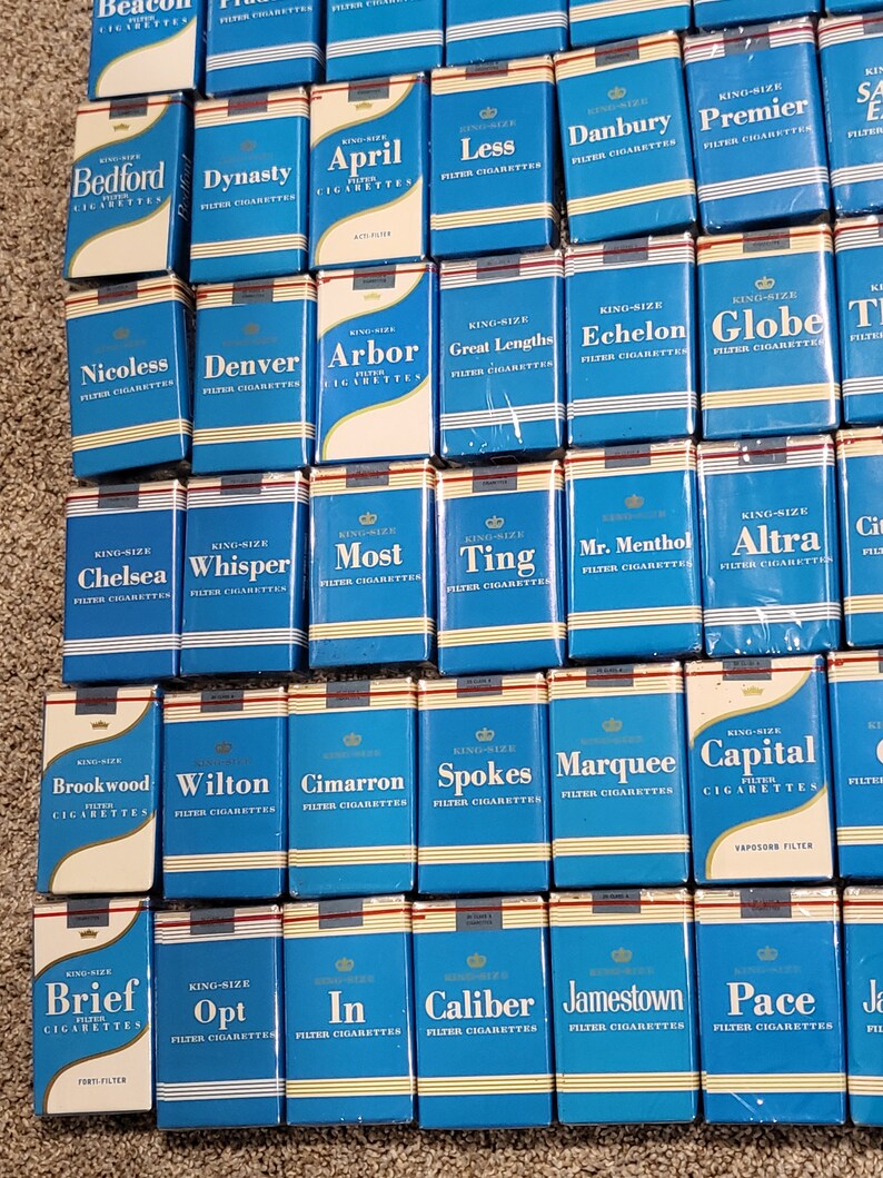 RJ Reynolds Trademark Holding Packs Cigarettes Full Vintage 60s 70s Etsy